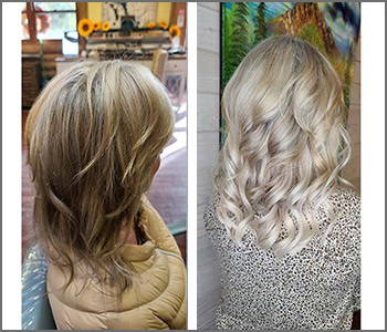 Nuance Salon Hair Extnesions Before and After 7